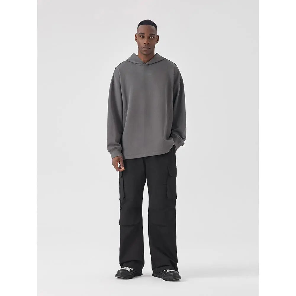 BODYDREAM BM Men'S Heavyweight Pants. Autumn Style. Casual Pants. Loose Straight-Leg Pants. Sports Sweatpants. Patchwork Drawstring Pants.