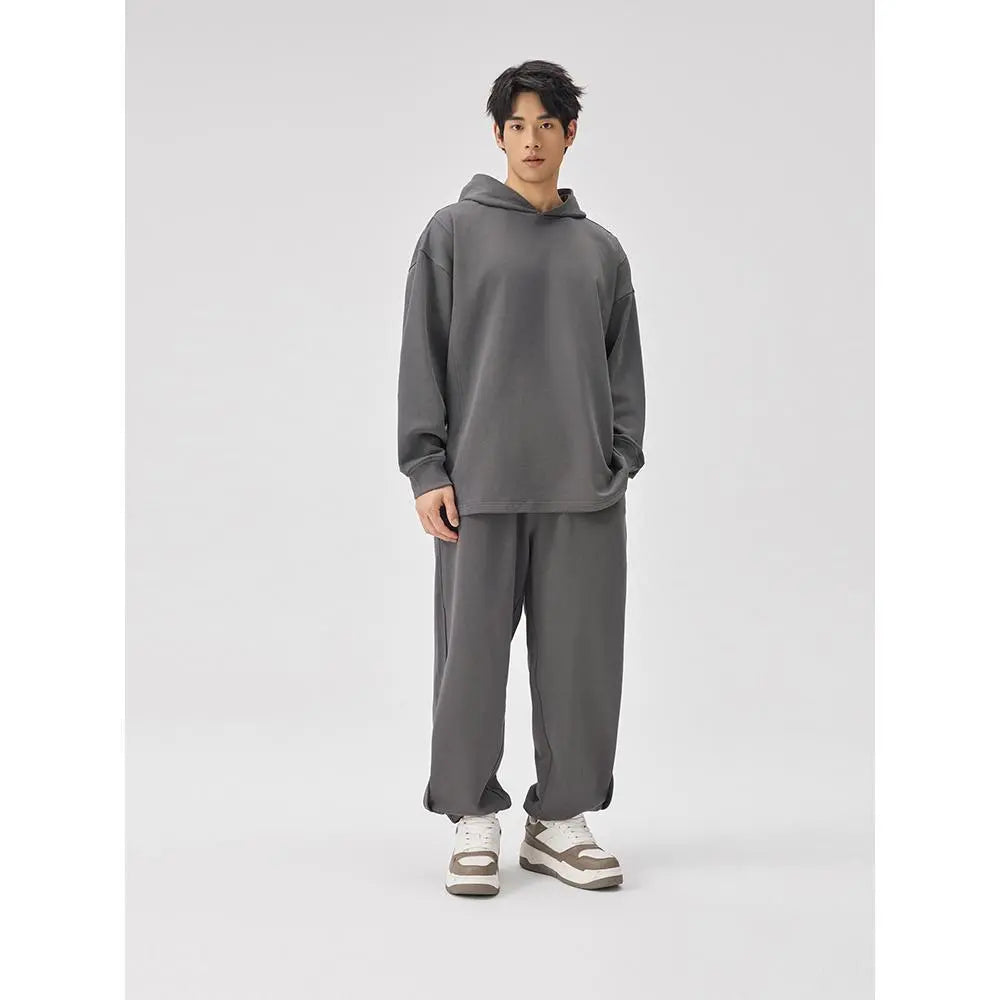 BODYDREAM BM Men'S Heavyweight Pants. Autumn Style. Casual Pants. Loose Straight-Leg Pants. Sports Sweatpants. Patchwork Drawstring Pants.
