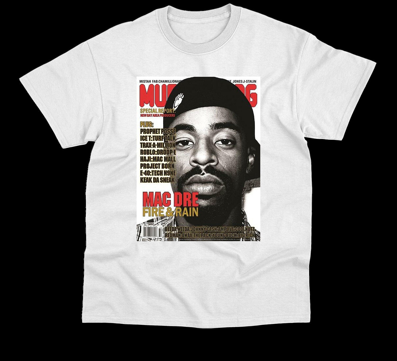 Mac Dre Thizz Nation White T-Shirt Adult S-3XL Hip Hop Bay Area