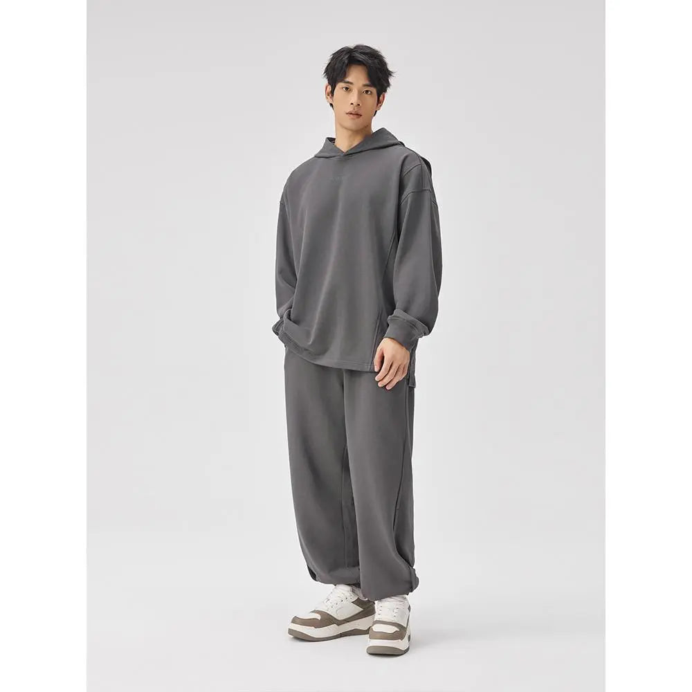 BODYDREAM BM Men'S Heavyweight Pants. Autumn Style. Casual Pants. Loose Straight-Leg Pants. Sports Sweatpants. Patchwork Drawstring Pants.
