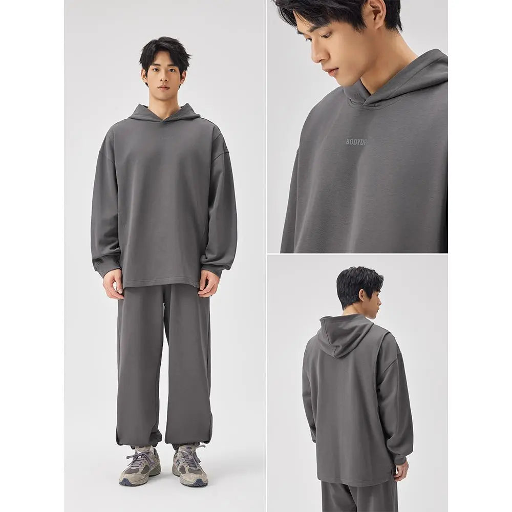 BODYDREAM BM Men'S Heavyweight Pants. Autumn Style. Casual Pants. Loose Straight-Leg Pants. Sports Sweatpants. Patchwork Drawstring Pants.
