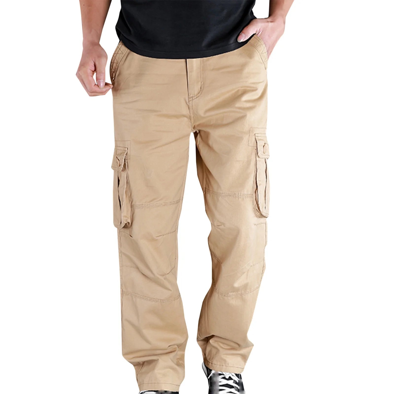 Mens Cargo Pants Big and Tall Multi Pockets Pants Work Work Trousers Classic Workwear Cargo Pants